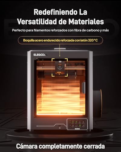 Miniatura 4 de Elegoo Centauri Carbon Impresora 3d, 500mm S De Alta Velocidad Corexy Con Calibración Automática, Boquilla De 320 C, Cámara Incorporada, Lista Para Imprimir, Volumen De Impresión 256 256 256mm