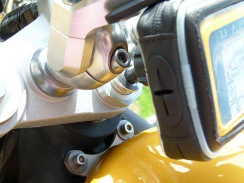 Buybits Motorcycle Bike 19Mm Fork Stem Yoke Mount With Waterproof Smart Phone Case (Sku 10336) #TOP7