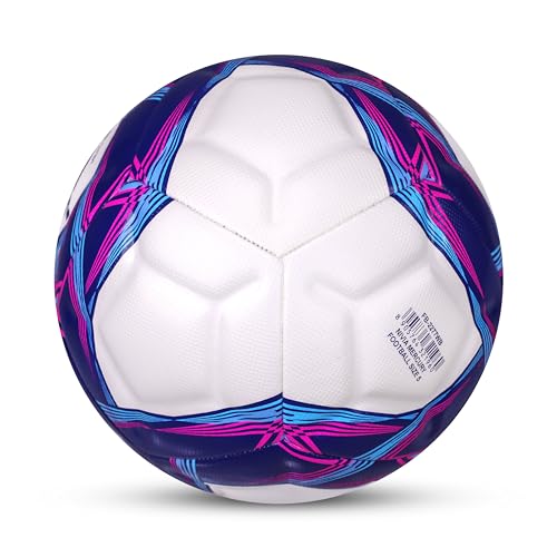 Nivia Mercury Football/PU Leather/Power Stitched Football/12 Panel/Match Ball/Size - 5 (White/Blue) 7 41fsMNf0wUL