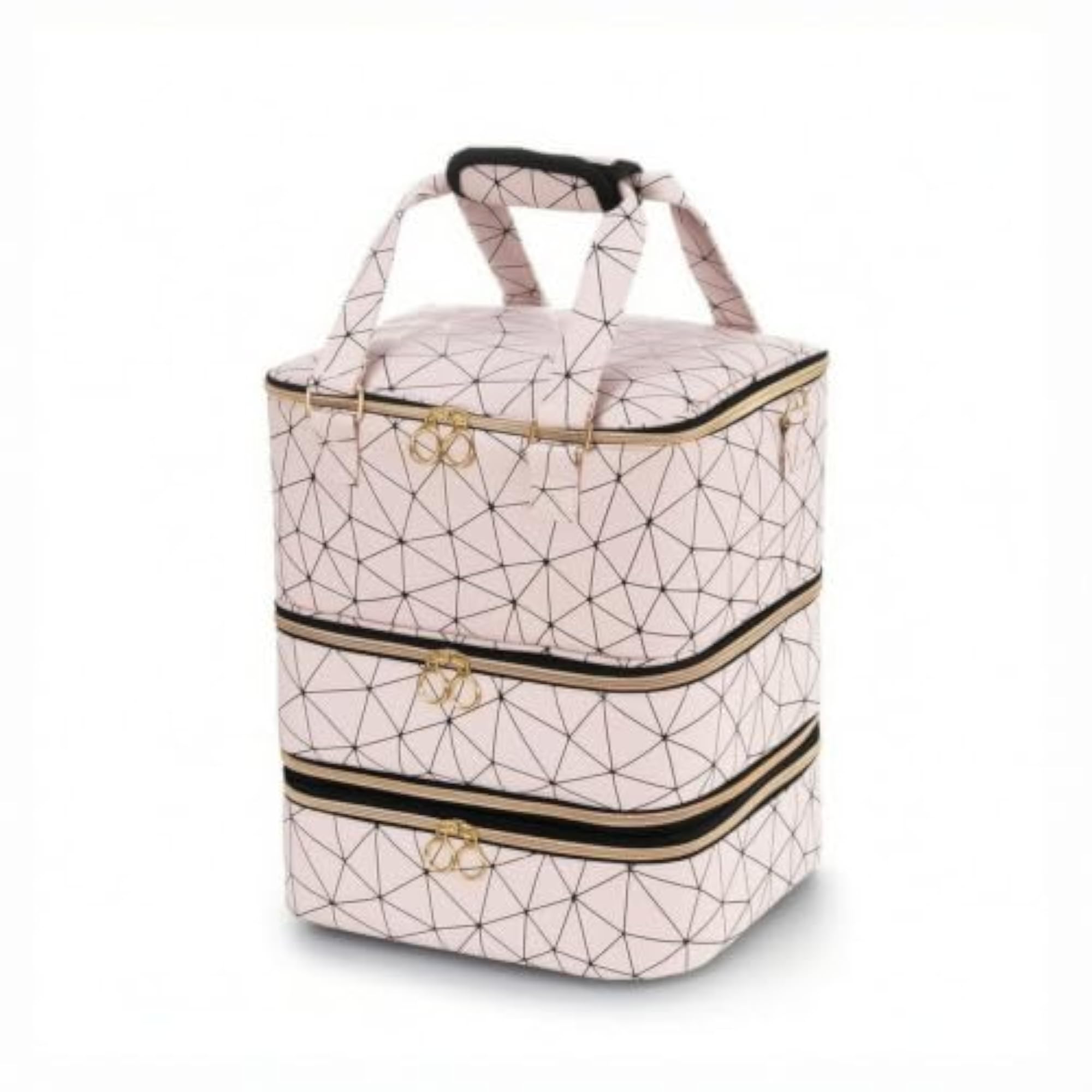 Three-Layer Nail Polish Organizer, Travel Cosmetic Bag