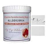 Wandlochfüllspachtel – wasserfeste Anti-Riss-Paste, hochfest, 500 g | Reparaturlösung für mehrere Oberflächen für Zuhause, Innenbereich, Decke, Küche, Wohnzimmer, Gehweg, Beton, Glasfaser