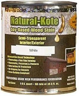 Soy-Based Wood Stain (1 Gallon, Semi-Solid White)