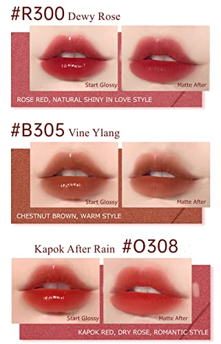 Colorkey Soft Matte Water Tint, Hydrating Glossy Lip Gloss, Long-Lasting Liquid Lipstick | Moist Fit Without Stickiness | Moisturized | Transparent | Highly Pigmented Lip Tint(O308 Kapok After Rain) #TOP4