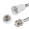 ELECTOP Light Socket Extender 90 Degree Bending E27 to E27 Bulb Base Lamp Holder 180 Degree Adjustable Adapter