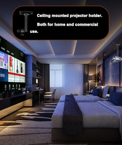 Image of Projector Stand Wall Mount, 1 Piece Adjustable Wall Mount Projector Stand for Home Theatre, Durable Mount with Easy Installation, Sturdy Stand Wall Mount for