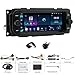 Android 14 Double Din Car Radio for Jeep Grand Cherokee 1999-2004 with Wireless Carplay Android Auto, 6.86