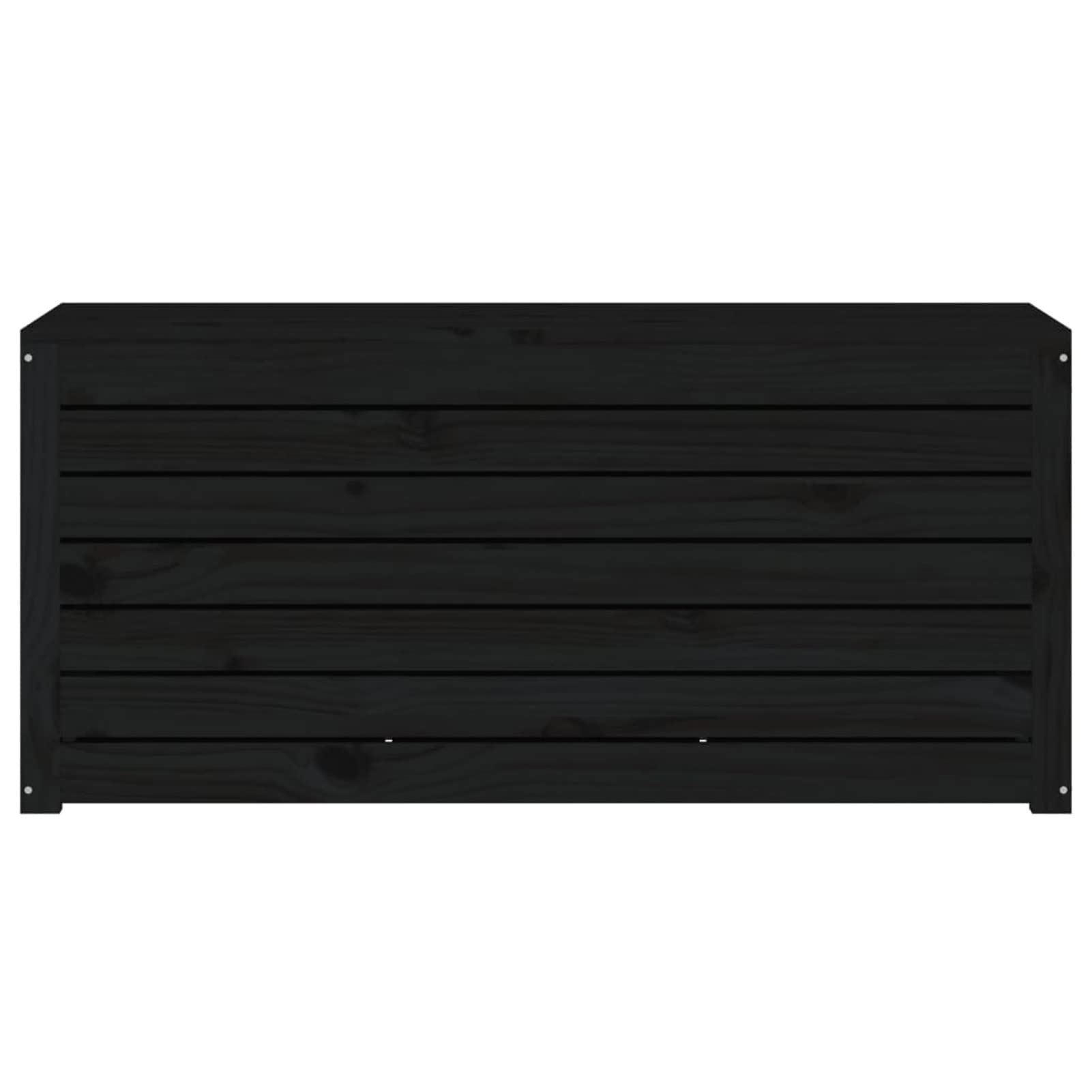 Baúl de jardín Madera Maciza de Pino Negro 101x50,5x46,5 cm, Arcon Exterior, Arcones para Patio, Baul Almacenamiento Exterior, Baúl para Terraza