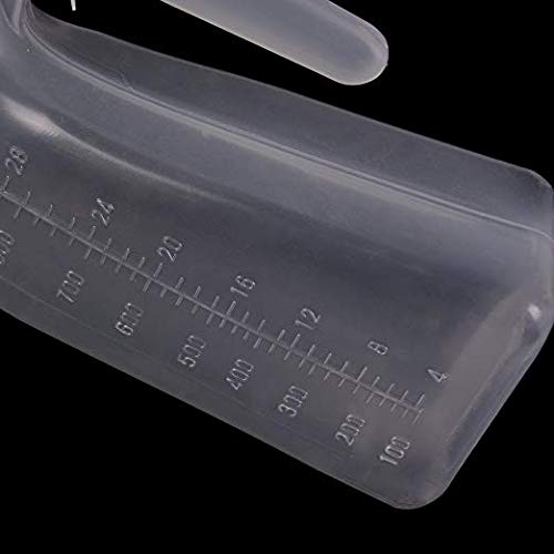 Portable Male Urinal, Buytra 2 Pack Plastic 1000ML Men Urinal Pee Bottle with Lid for Hospital, Travel, Camping, Car Road Trip - Thumbnail 7