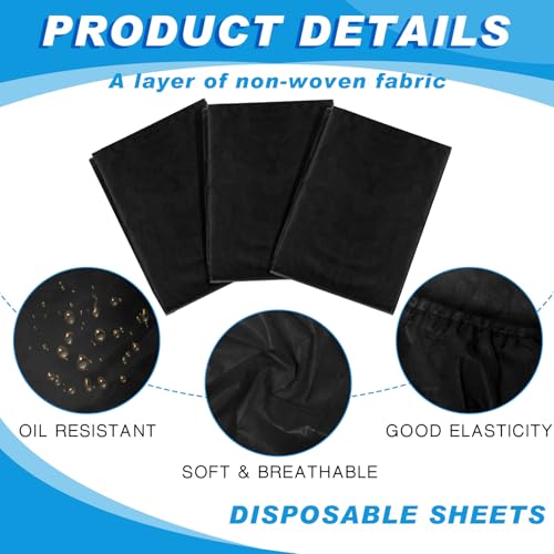 Sábanas ajustables de masaje Mixweer desechables e impermeables para camillas de spa y salón 3
