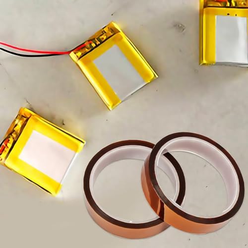 Image of 2 Rolls 10mm X 33m 108ft Heat Resistant High Temperature Resistance Silicone Rubber Heat Transfer Tape for Sublimation Press Vinyl, Electronics, Circuit Board Soldering, No Residue