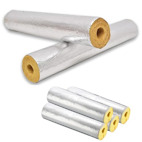 Tubo aislante de lana de vidrio, tubo aislante de lana de vidrio resistente al fuego, tubo aislante for tuberías de vapors, tubo aislante industrial, 1 metro.(89mm,50MM)