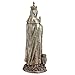 Veronese Design 7 5/8 Inch Crowned Santa Muerte The Mexican Saint of Death Cold Cast Resin Bronze Finish Statue