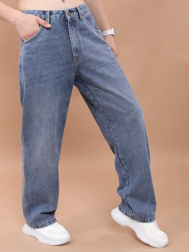 Image of Highlander Men's Relaxed Fit Jeans | Mid-Rise | Heavy Fade | Jeans for Man