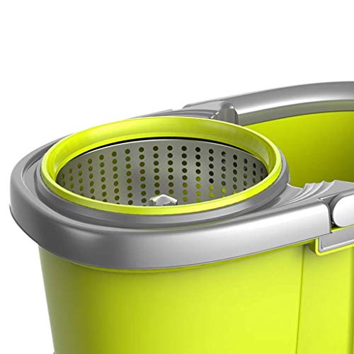 Vadrouille en microfibre et seau en acier inoxydable pour sol - 8