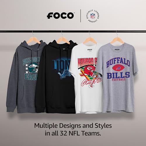 Sweat à Capuche NFL FOCO Noir Contre le Froid Style Sportif Assuré - 5