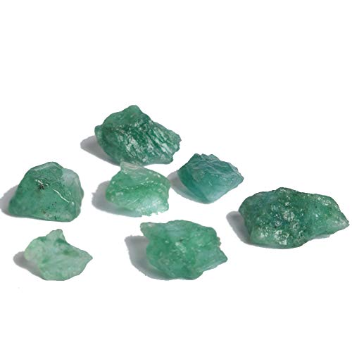 gemhub Green Emerald 45.00 Ct Lot of 7 Pcs Natural Emerald Healing Crystal Emerald Gemstone