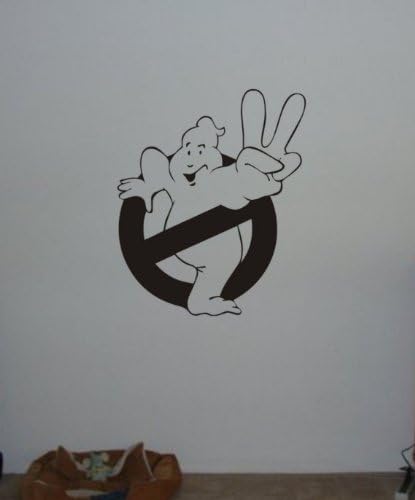 Ghostbuster Decal Sticker Wall No Ghost Allowed Peace Sign Child Boy Girl Teen