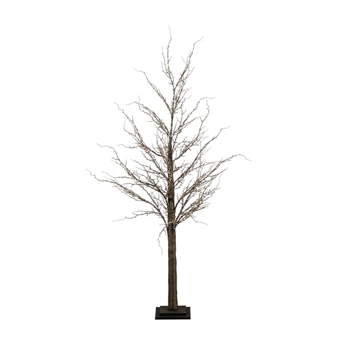 Nearly Natural 5ft. Pre-Lit Artificial Twig Tree with 360 Warm Wh...