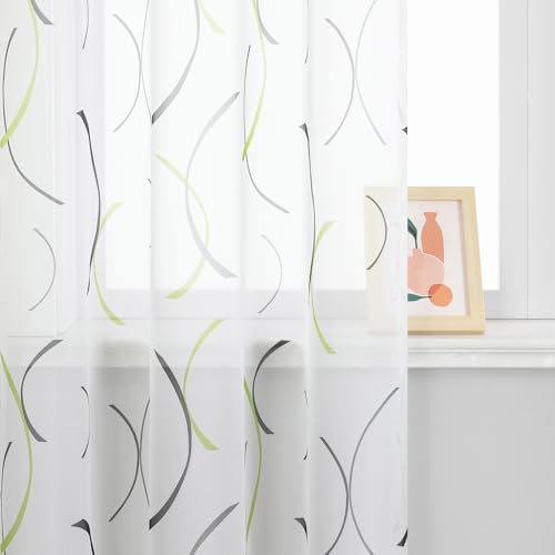Panneau transparent rideau blanc à œillets 140 x 175 cm salon design