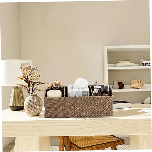Panier en osier 3 compartiments pour optimiser le rangement de votre maison