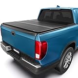 OEDRO FRP Hard Tri-fold Tonneau Cover Fold Truck Bed Covers Fit for 2017-2026 Honda Ridgeline with 5 Feet Bed