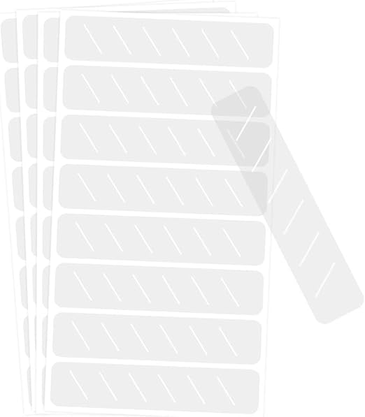 Clear Tamper Evident Stickers, 3/4 x 3 1/2" Adhesive