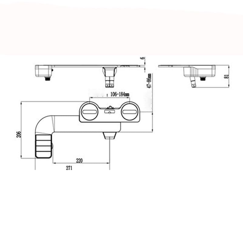 ABS Household Bidet with No Electricity Single Cooling Function with Hip-washing — view 6