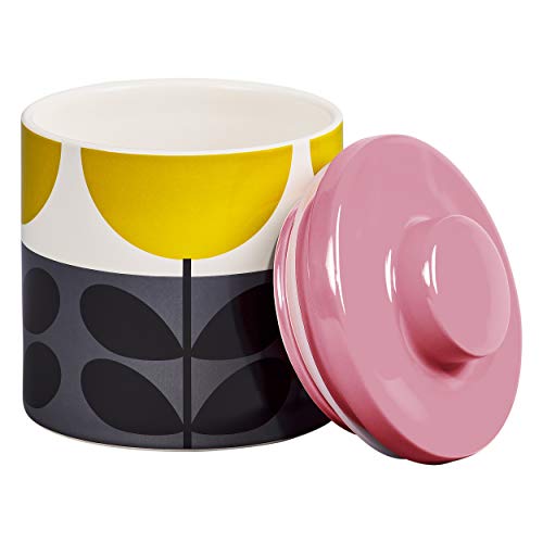 Orla Kiely OK614 Storage Jar-Sunflower Ochre Kitchen, Ceramic