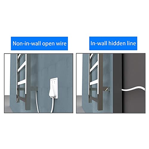 Toallero calefactado con Acabado Pulido a Espejo, Moderno radiador eléctrico para toallero, Acero Inoxidable, tamaño: 480 x 610 x 230 mm, Resistente al Polvo y al Agua, Grado