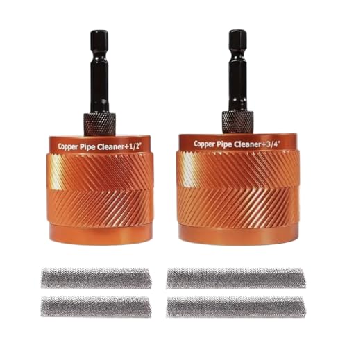 Limpiatubos Para Taladro - Herramienta Para Tuberias | Utensilio Con Cepillo Pulidor Recambios Para Tubos Fontaneria Roscas PVC Metal
