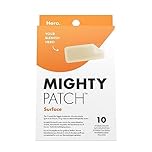 Mighty Patch Surface Spot Patches by Hero Cosmetics, XL Spot Remover Hydrocolloid Patches, Day & Night Acne Treatment & Anti Acne Dots, Face & Body Spot Treatment Stickers - 10 Large Pimple Patches