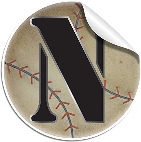 Wall Letters n Baseball Custom Letter Children's Nursery Baby's Room Baby Name Boys Bedroom Decor Alphabet Initial Vinyl Stickers Decals Kids Decorations Playroom Home Decal Ball Sport Girls