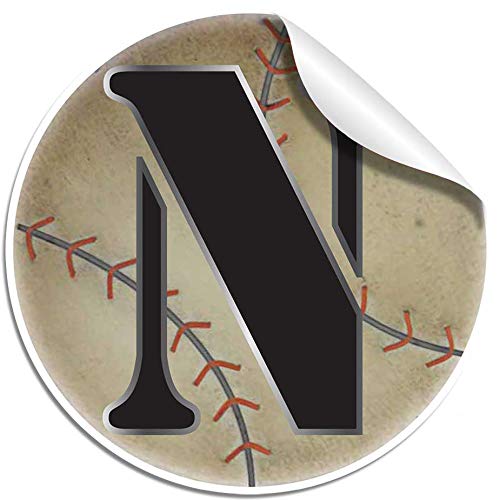 Wall Letters n Baseball Custom Letter Children's Nursery Baby's Room Baby Name Boys Bedroom Decor Alphabet Initial Vinyl Stickers Decals Kids Decorations Playroom Home Decal Ball Sport Girls