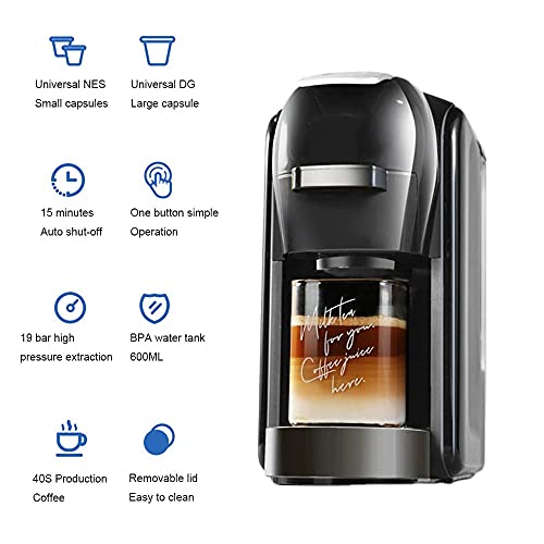 Cafetera de cápsulas automática 600 mL para hogar miniatura 2