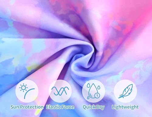 Image of TENVDA Girls Swimsuit Summer Beach Sport Halter Bathing Suits One Piece Swimwear for 2-12 Years Old Kids