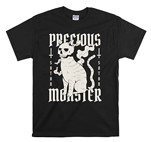 T-shirt métal foncé unisexe imprimé tête de mort vêtement noir XXL