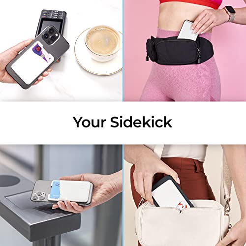 Premium Leather Phone Card Holder - Stick On Wallet For Iphone And Android Smartphones - Minimalist Style With Non-Slip Lining Secures Up To 3 Cards Kangaroo (White Leather) By Wallaroo #TOP4