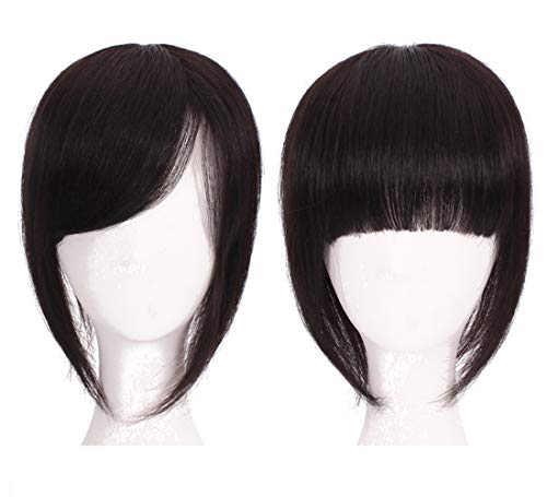 Frange cheveux humains LXUE 30,5 cm parfaite pour changer de coiffure en soirée ou au bureau