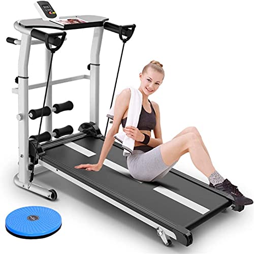 Image of Folding Treadmill Electric Motorized Running Machine 3 in 1 Multifunction Household Treadmill Jogging with Incline Fat Burning - Home Gym with LCD Monitor