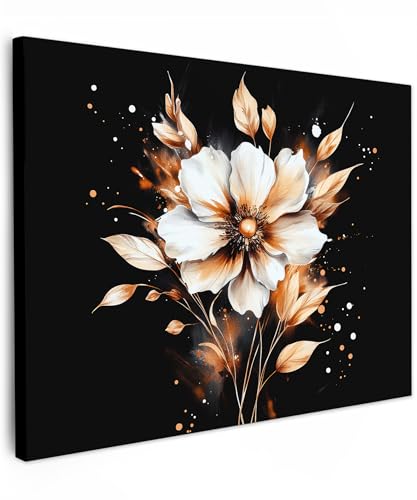Peinture moderne or sur toile de qualité premium pour décoration murale raffinée