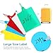 MAGICLULU 100pcs Plastic Shipping Labels with Cable Ties, (red, Yellow, Blue, Green, White) 80x100mm Luggage Labeling Tags for Logistics and Industrial Packaging