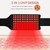 Red Light Therapy for Body-Infrared Light Therapy Belt,Red Light Therapy Mat,Red Near Infrared 660nm&850nm Body Pad,3in1 Led Beads with 5Stage Power Control and 3Stage Pulsed Flashing(25.5IN*8.2IN)