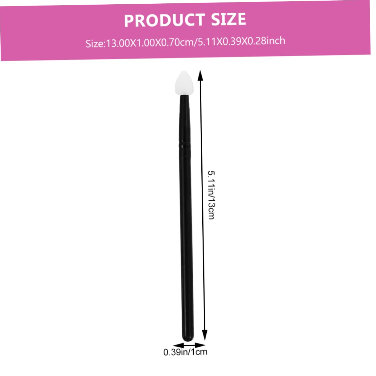 SOESFOUFU Eyes Makeup Brushes Set 3pcs Soft Silicone Eyeshadow Applicator for Daily Use