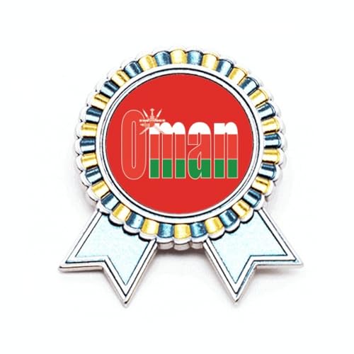 Broche drapeau Oman pour costume de cérémonie et événement culturel M