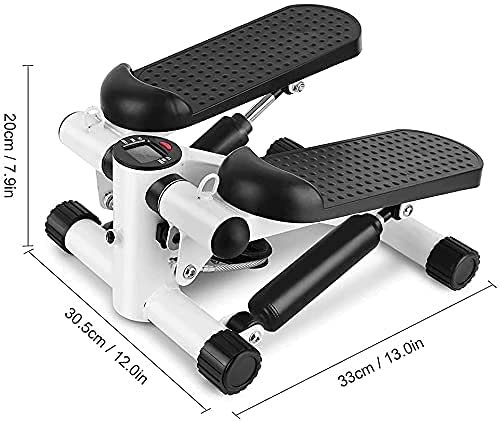 Cardio Fitness Mute Mini Stepper Stair Stepper Exercise Multi-Function Indoor Sports Equipment with Resistance Bands and Twisting Action 7 41fsSbS1c0L