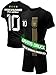 Produktbild IIIII20Fo7IIIII Kindergeburtstag Fussball Geschenke Jungen Jahre - Jungs Trainingsanzug Kinder Fußball Trikot mit Sporthose kurz - Deutschland Fanartikel T Shirt Sport Set T5BG 134