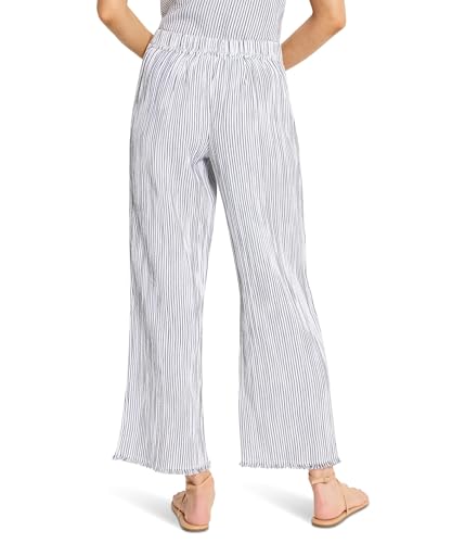 NIC+ZOE Women's 28" Pinstripe Gauze Wide-Leg Pants3