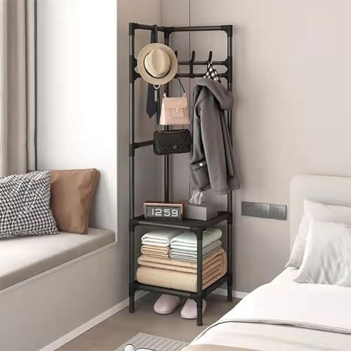Armoire mince et porte-manteau pour une entrée de chambre à coucher toujours impeccable