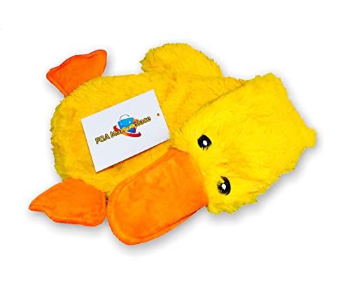 FGA MARKETPLACE Duck Flat NO Stuffing NO Squeak Plush Dog Toy