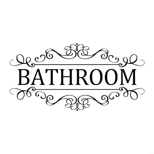 Creative Bathroom Rules - Adhesivo decorativo para pared, diseño de reglas de baño
